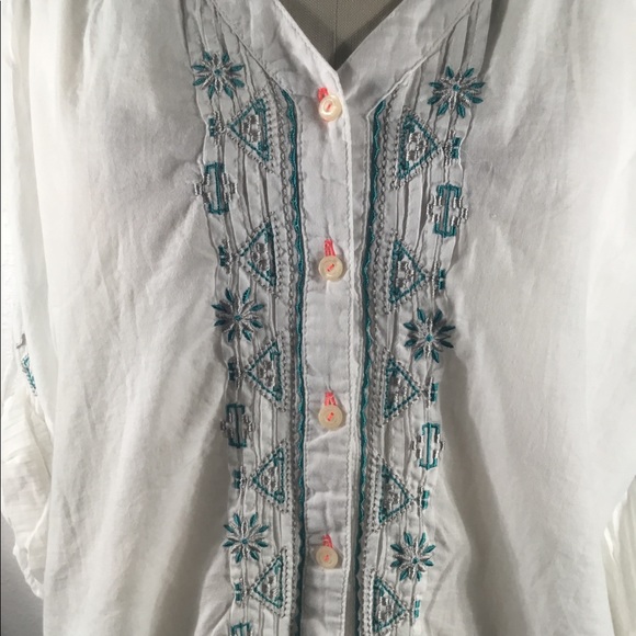 3J Workshop by Johnny Was Tulum Button Up L NWT - Picture 2 of 6